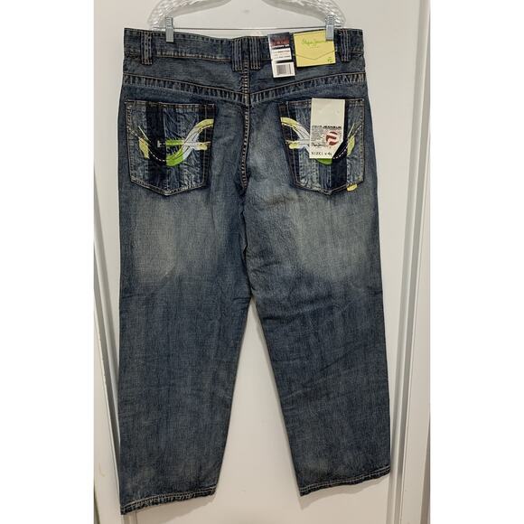 Pepe Blue Jeans Brent Med Carma 40 x 33 Made in London UK NEW - Picture 7 of 11